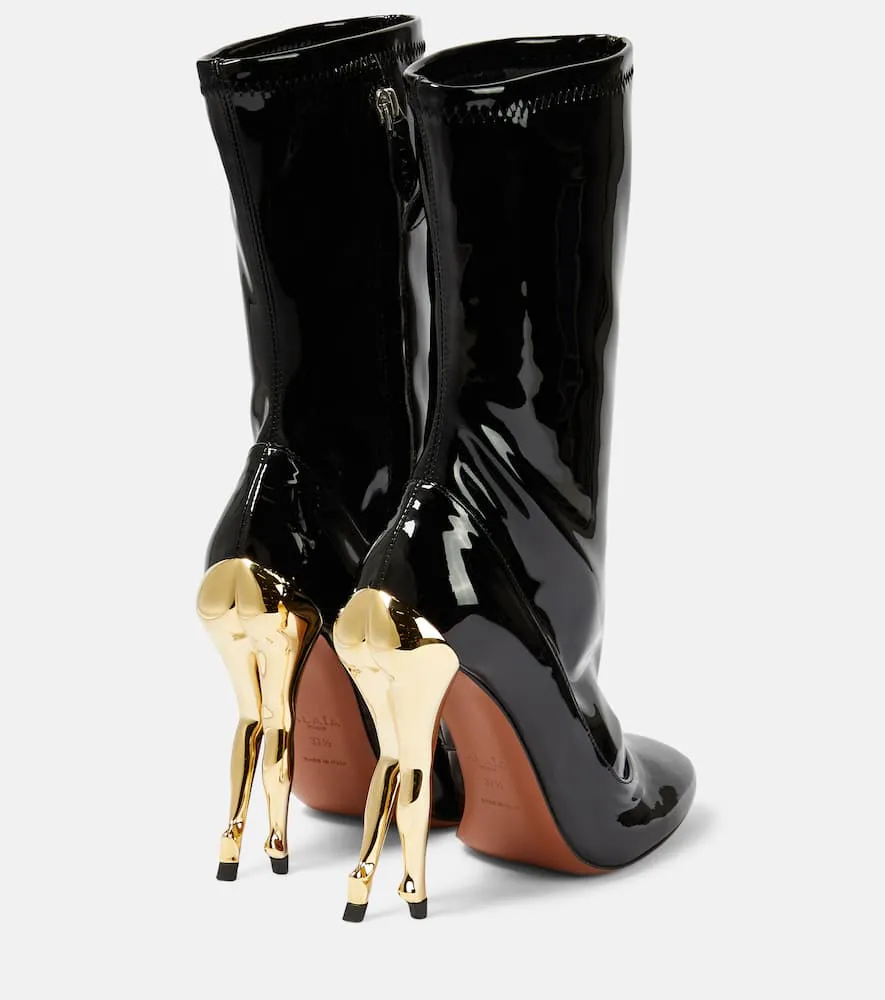 Alaia Cabaret faux leather ankle boots