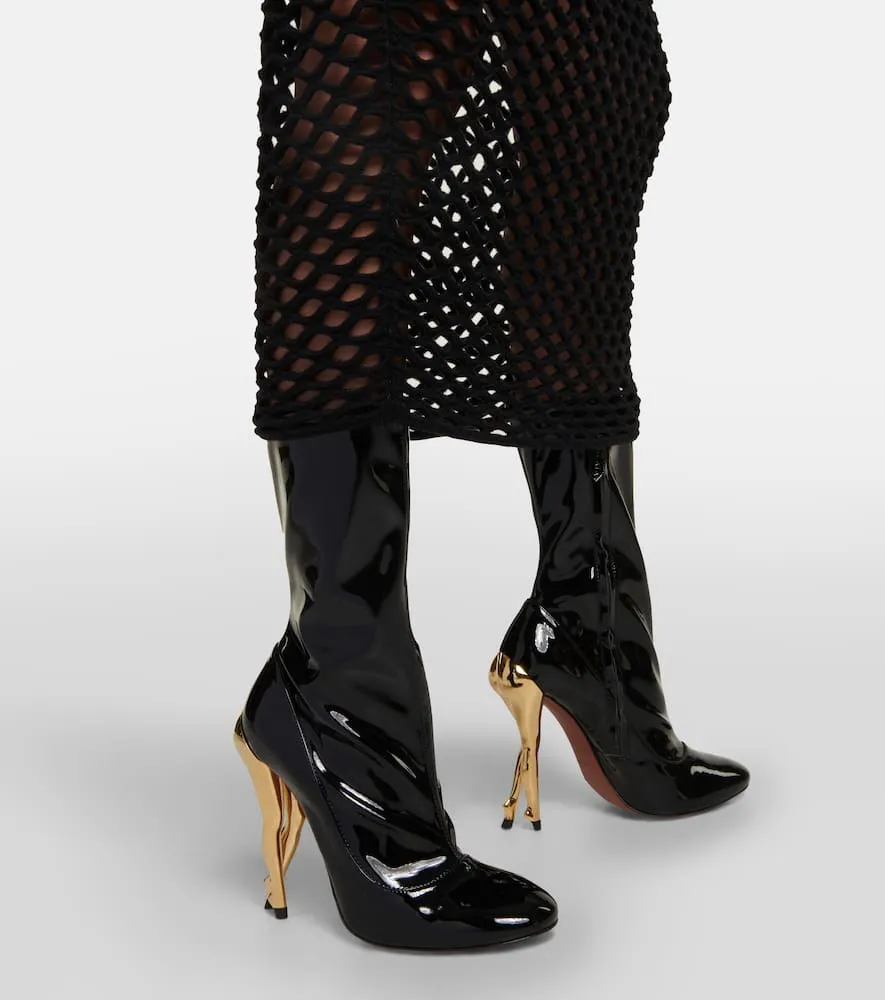 Alaia Cabaret faux leather ankle boots