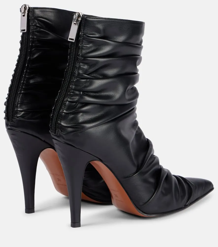 Alexander McQueen Ruched ankle boots
