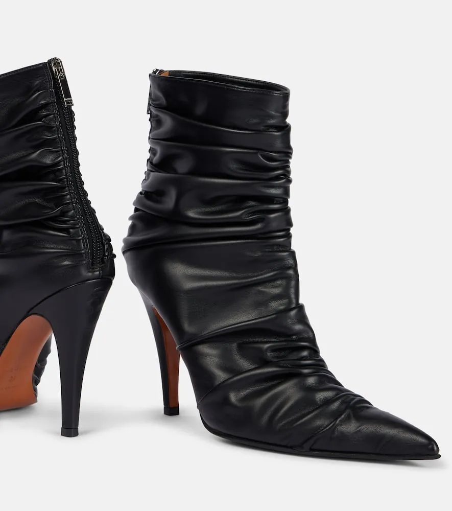 Alexander McQueen Ruched ankle boots