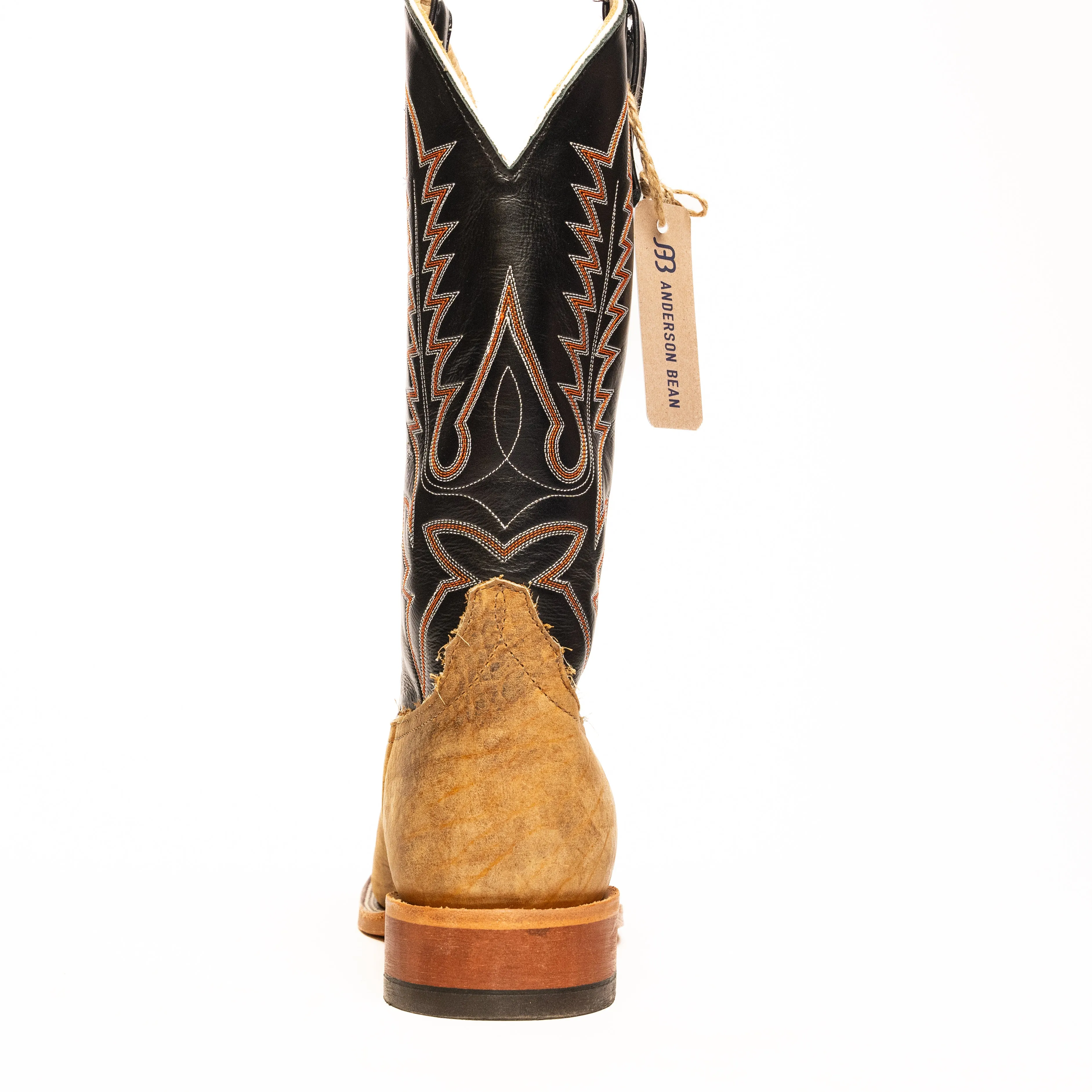 Anderson Bean Distressed Bison with Black Glove Top