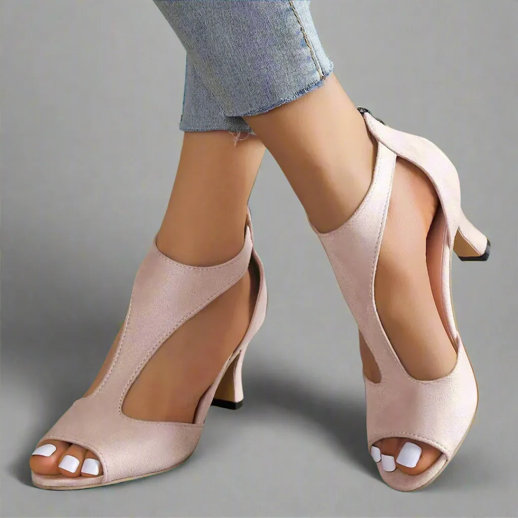 Annelie | Premium Stiletto Sandals with Zip