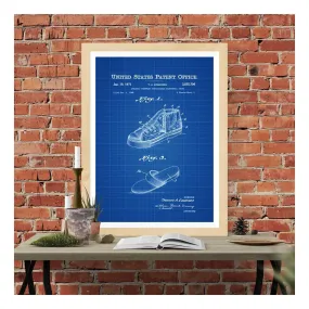 Basketball Shoes Patent Print 1968 - Wall Decor, Basketball Art, Basketball Poster, Basketball Patent, Sports Patent, Sports Art