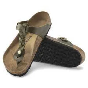 BIRKENSTOCK GIZEH BRAIDED OLIVE GREEN