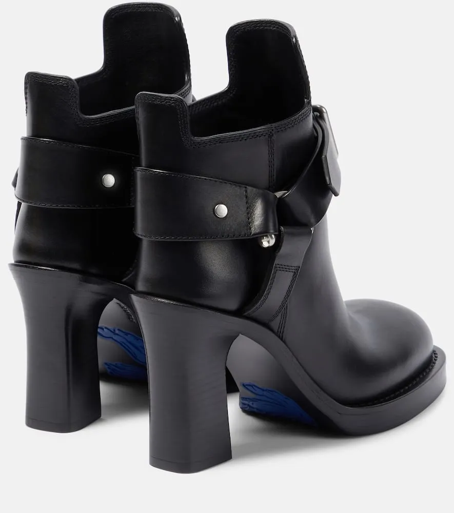 Burberry Stirrup leather ankle boots