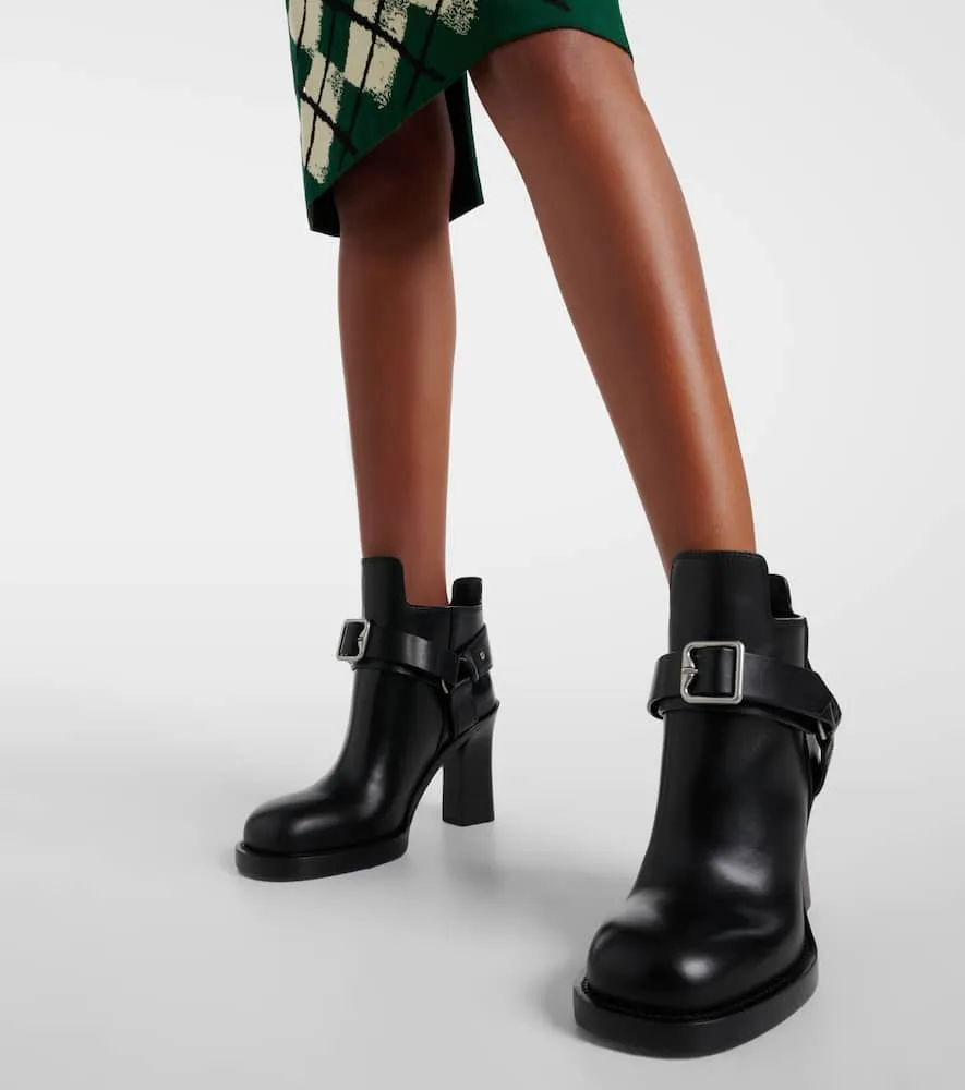 Burberry Stirrup leather ankle boots