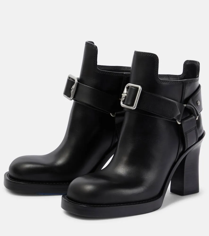 Burberry Stirrup leather ankle boots