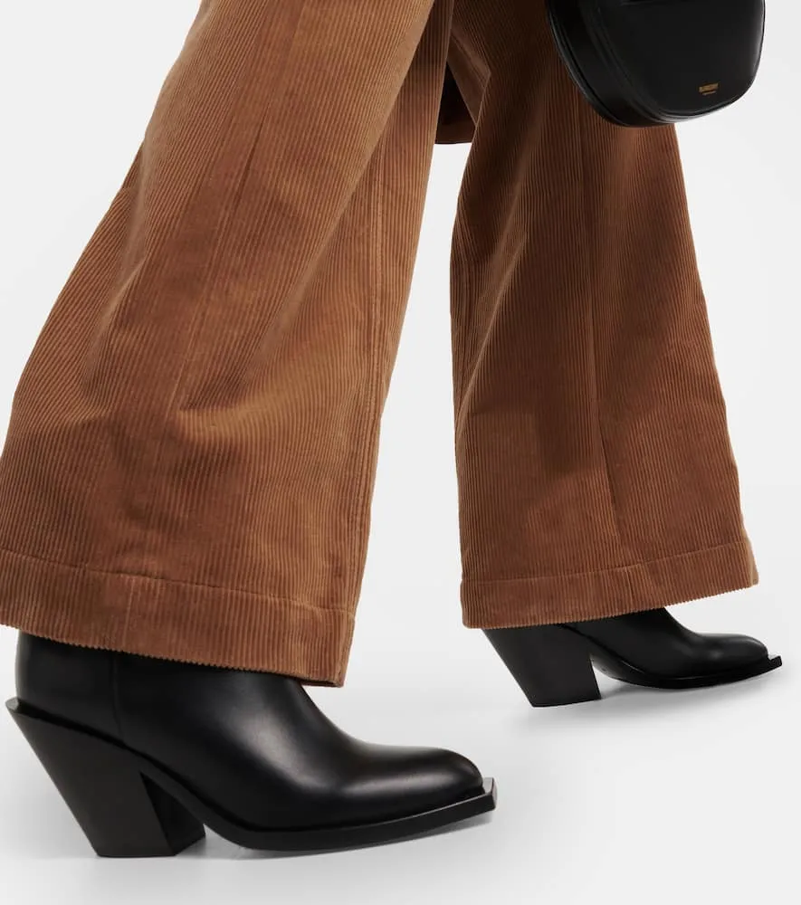 Burberry Vintage Check leather ankle boots