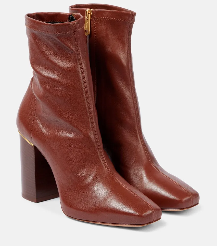 Chloe Ambre leather ankle boots