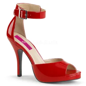 Closed Back Sandal with Ankle Strap and 5-inch Heel 5-colors EVE-02