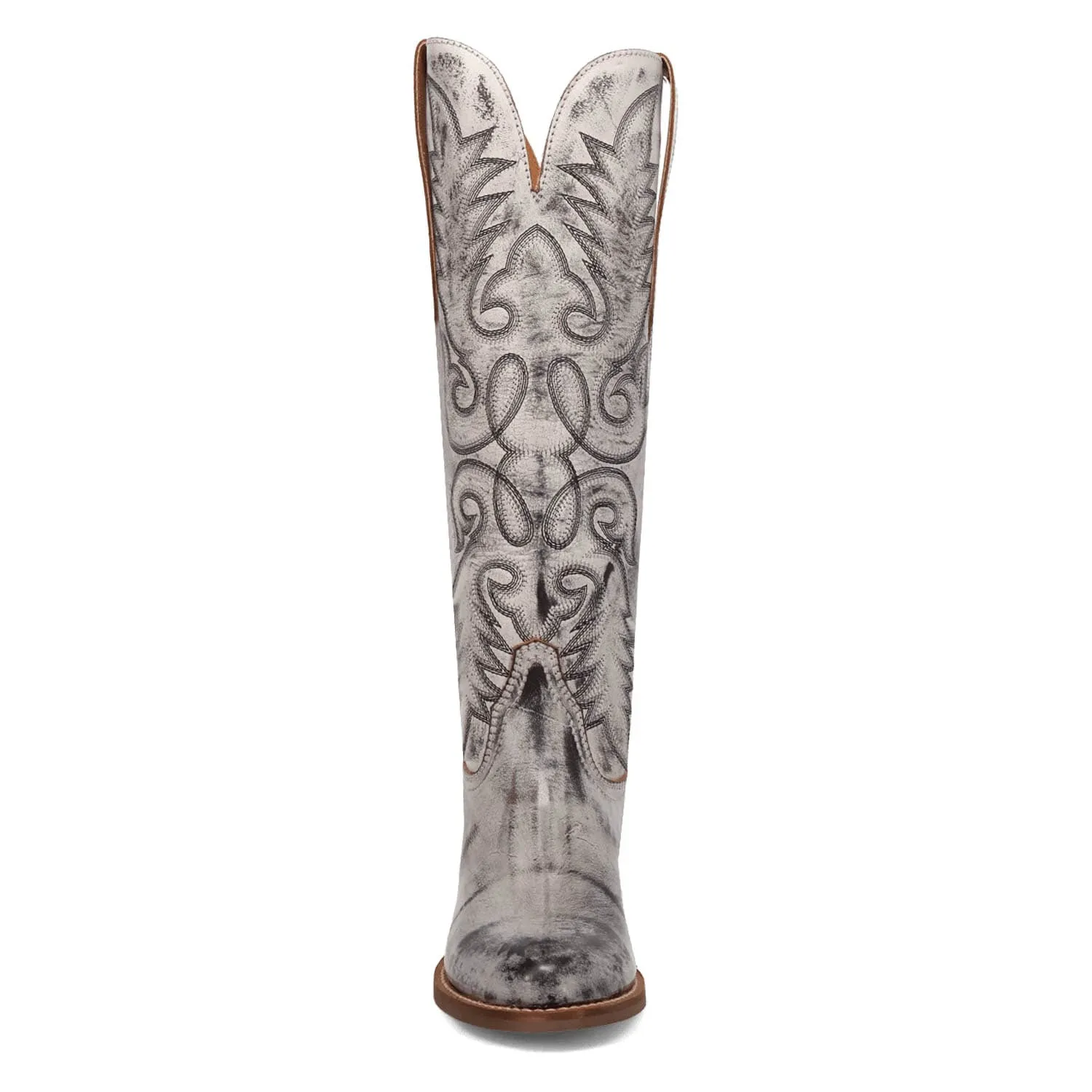 Dingo Womens Faded Love Black Leather Cowboy Boots