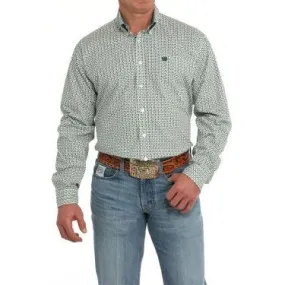 Men's Cinch Geometric Print Button-Down Western Shirt MTW1105863