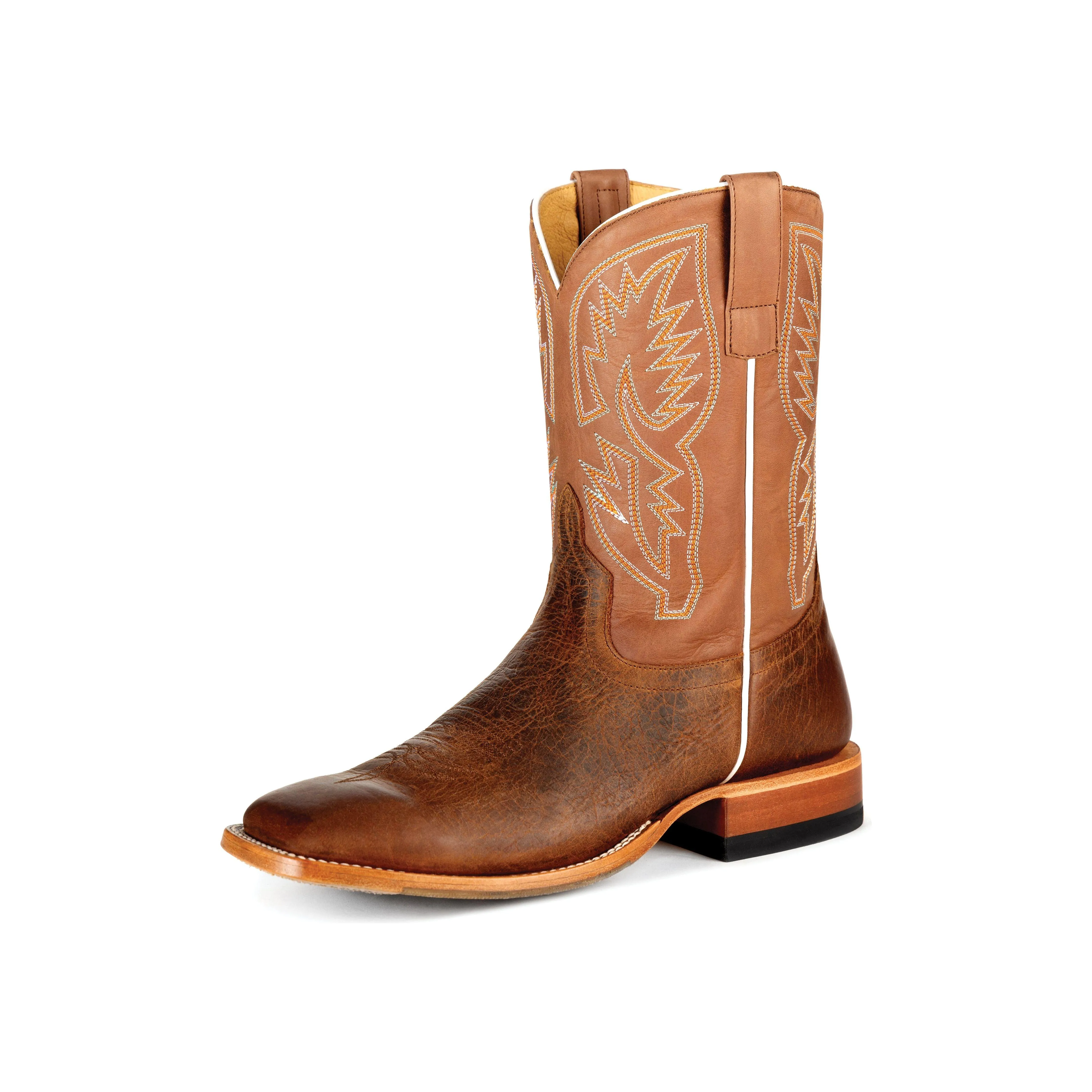 Men's Horsepower Distressed Bison with Tan Maverick Top HP1877