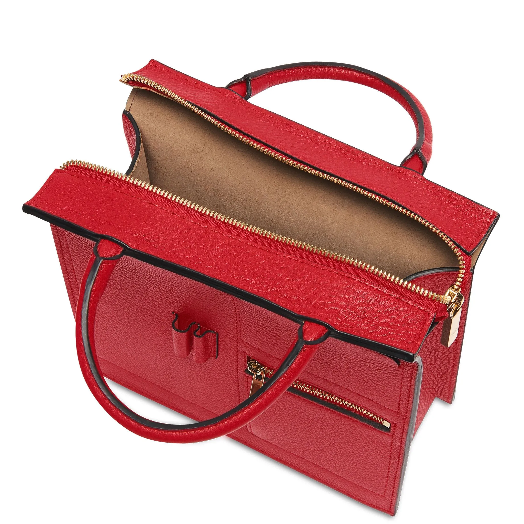 Mini Kit Zip Satchel - Rouge