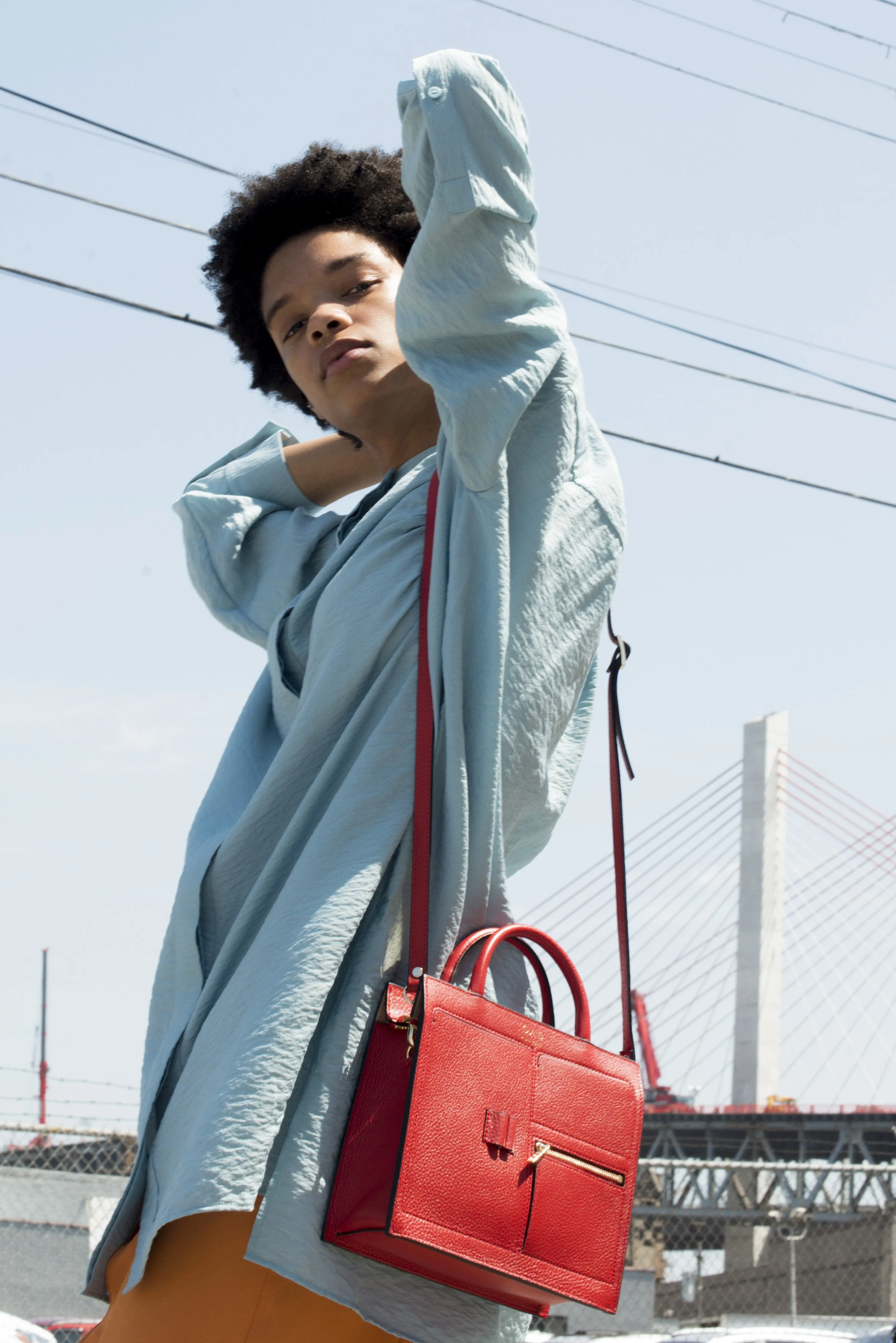 Mini Kit Zip Satchel - Rouge