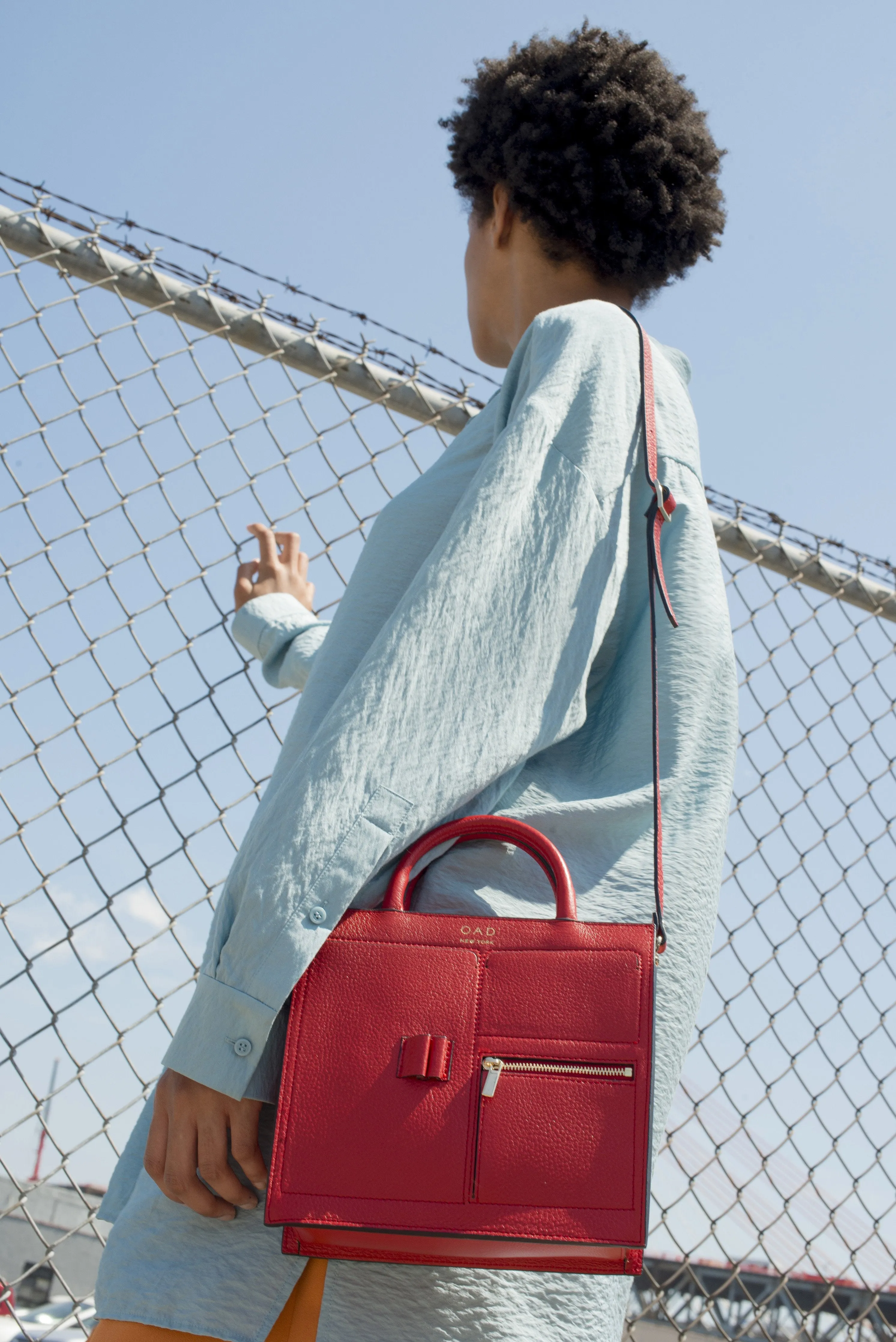 Mini Kit Zip Satchel - Rouge