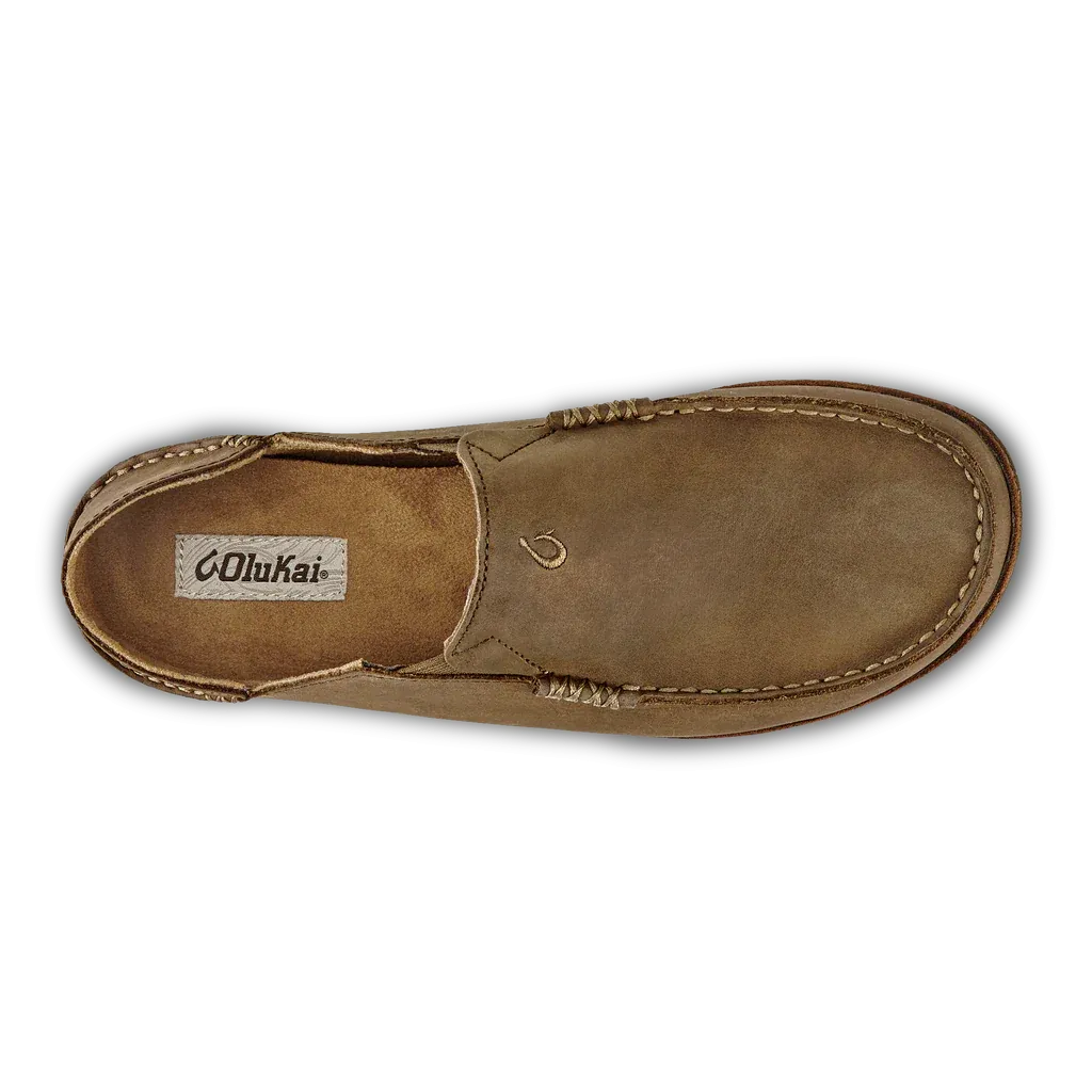 Olukai Moloa Leather Slip-On Shoes Men's