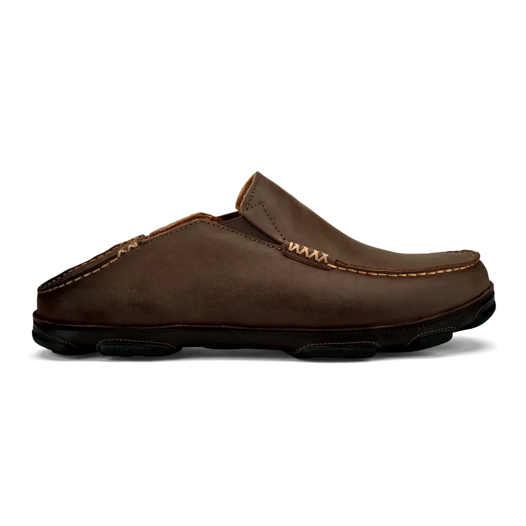 Olukai Moloa Leather Slip-On Shoes Men's