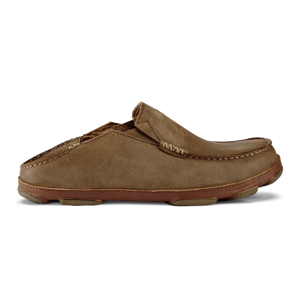 Olukai Moloa Leather Slip-On Shoes Men's