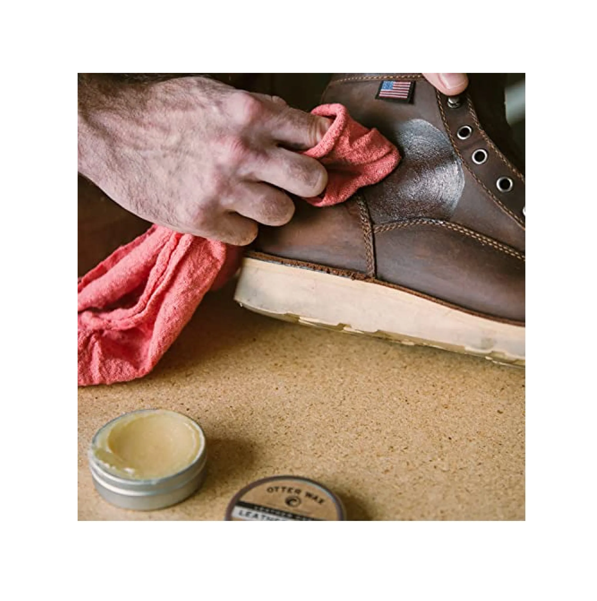 Otter Wax Leather Salve 2oz All-Natural Universal Conditioner Made in USA