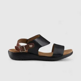 PC Comfort Wedge Sandal Black 10617