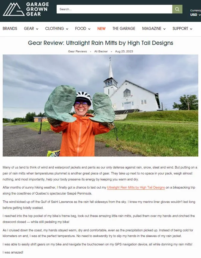 Rain Mitt "Horsehead"