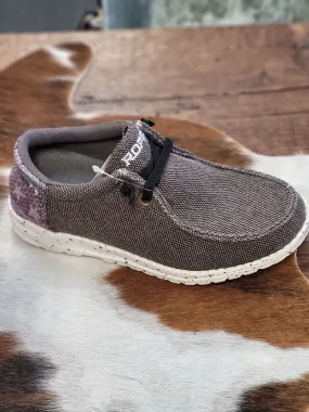 ROPER YOUTH EVA HANG LOOSE MOC BROWN CANVAS SHOE