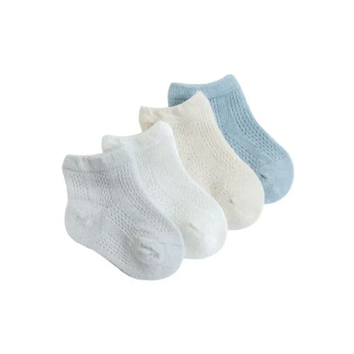 Thin Mesh Kids Socks - 4 Pairs