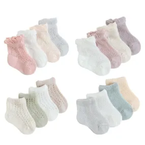 Thin Mesh Kids Socks - 4 Pairs