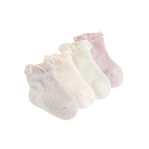 Thin Mesh Kids Socks - 4 Pairs