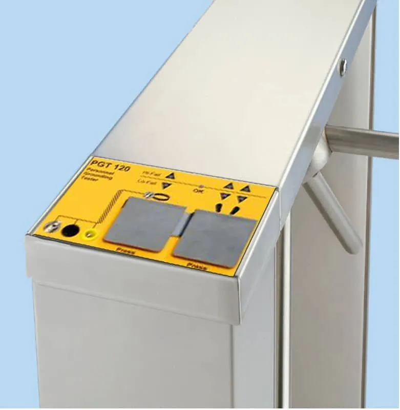 Transforming Technologies PGT120K310 AccessPRO FastPass Turnstile with Combo Tester