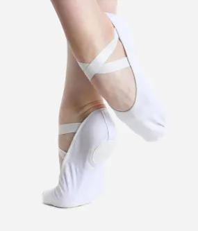 Vegan Stretch Canvas Ballet Shoes – SD16 with Split Sole Design, Medium Width
